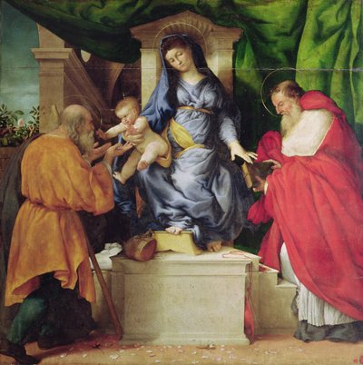 Die Madonna der Rosen, 1526 von Lorenzo Lotto